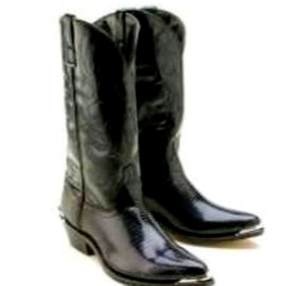 Black cowboy boots